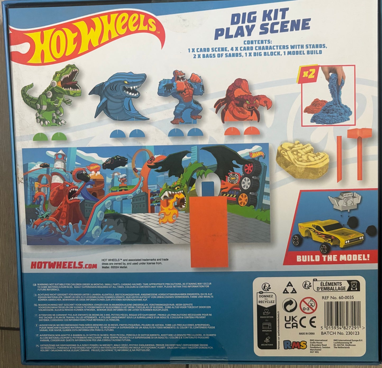 Hot wheels dig kit with sand