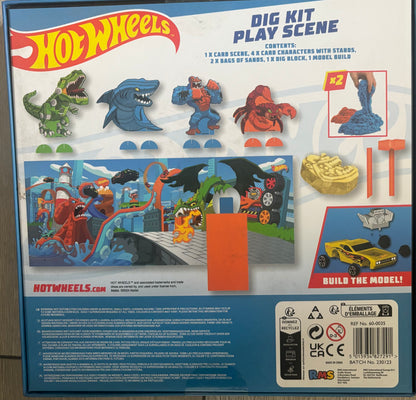 Hot wheels dig kit with sand