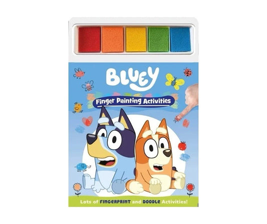 Bluey finger painting activity book