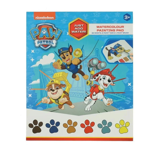 Paw Patrol  watercolour painting pad