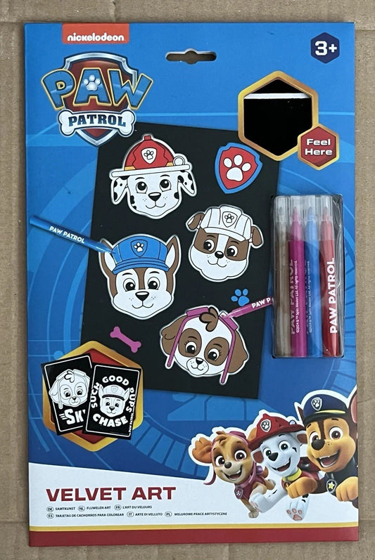 Paw Patrol velvet art set