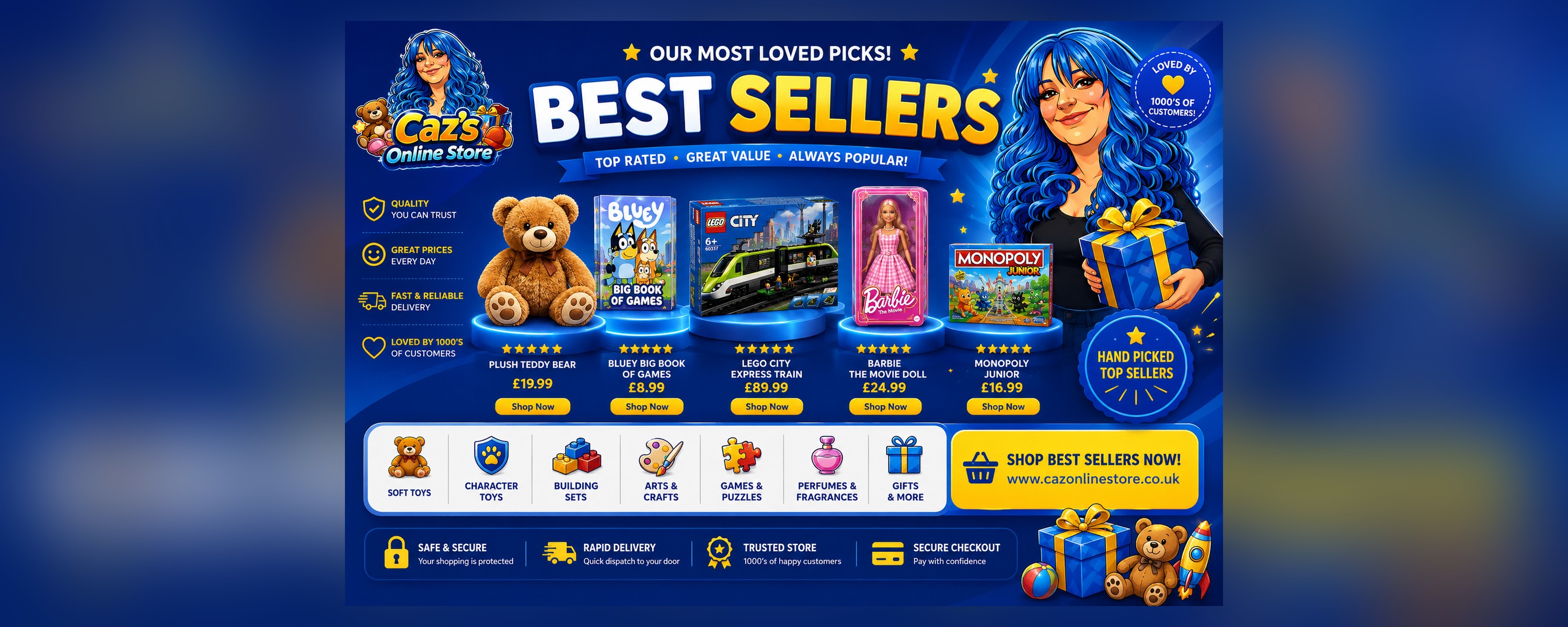 Caz Online Store Best Sellers - our most loved picks