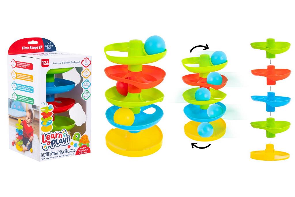 1st steps 5 tier ball tumble tower