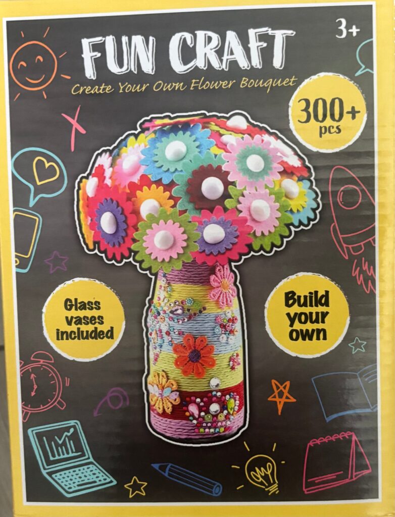 Paint your own flower bouquet