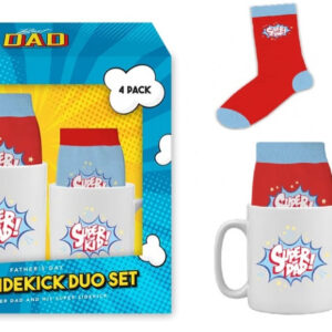 Dad and Mini me duo mug and sock set