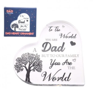 Dad heart ornament