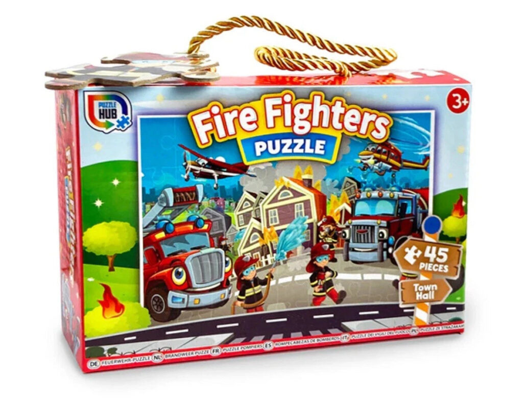 45 piece fire fighter puzzle