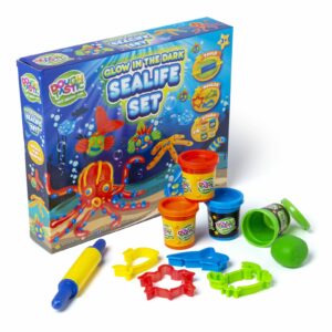 Glow in the dark science Sealife play dough set