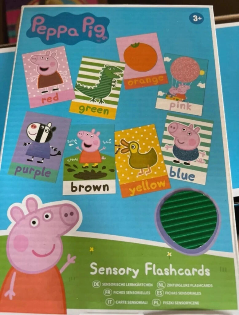 Peppa Pig Sensory Flash cards