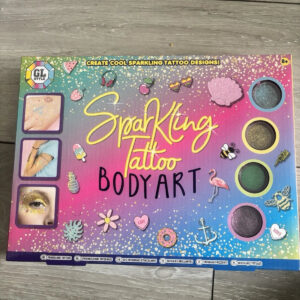 Sparkling tattoo body Art