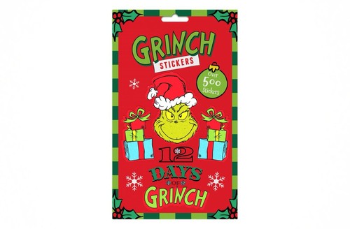 Grinch sticker pad (12 days of grinch)