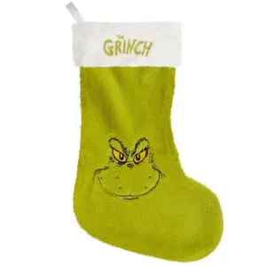 Grinch Green Plush Stocking