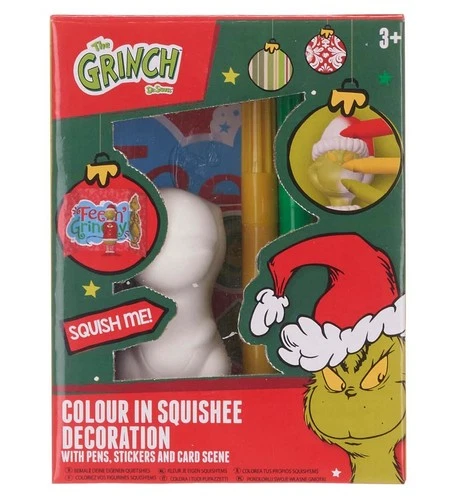 Grinch colour in squishee decoration