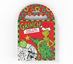 Grinch carry along colouring set