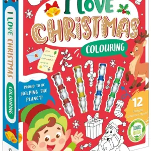 I Love Christmas colouring book
