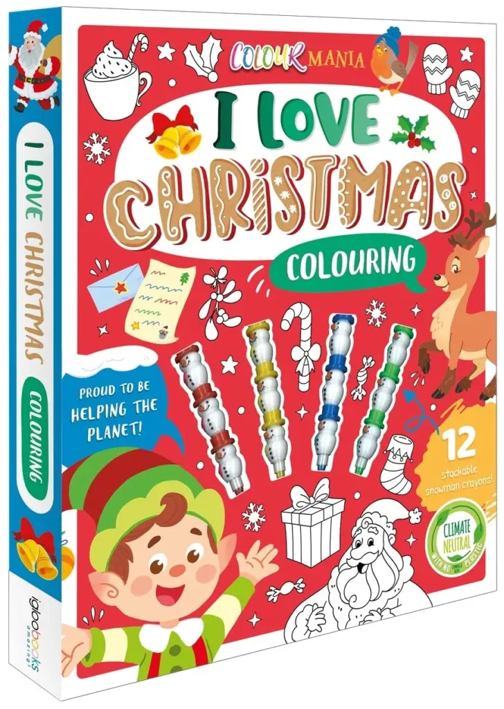 I Love Christmas colouring book