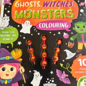 Ghosts, Witches and Monsters colouring book