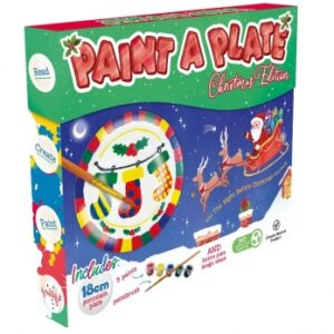 Paint a plate Christmas Edition (with story book)