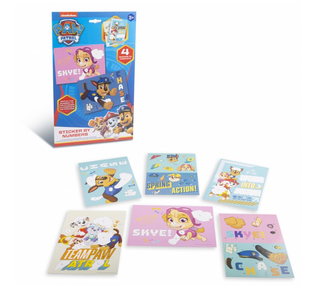 Paw Patrol sticker by numbers